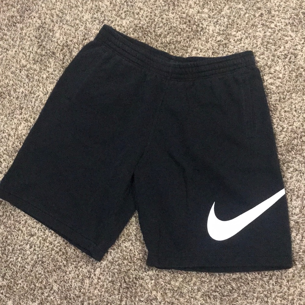 Nike shorts; sweat material